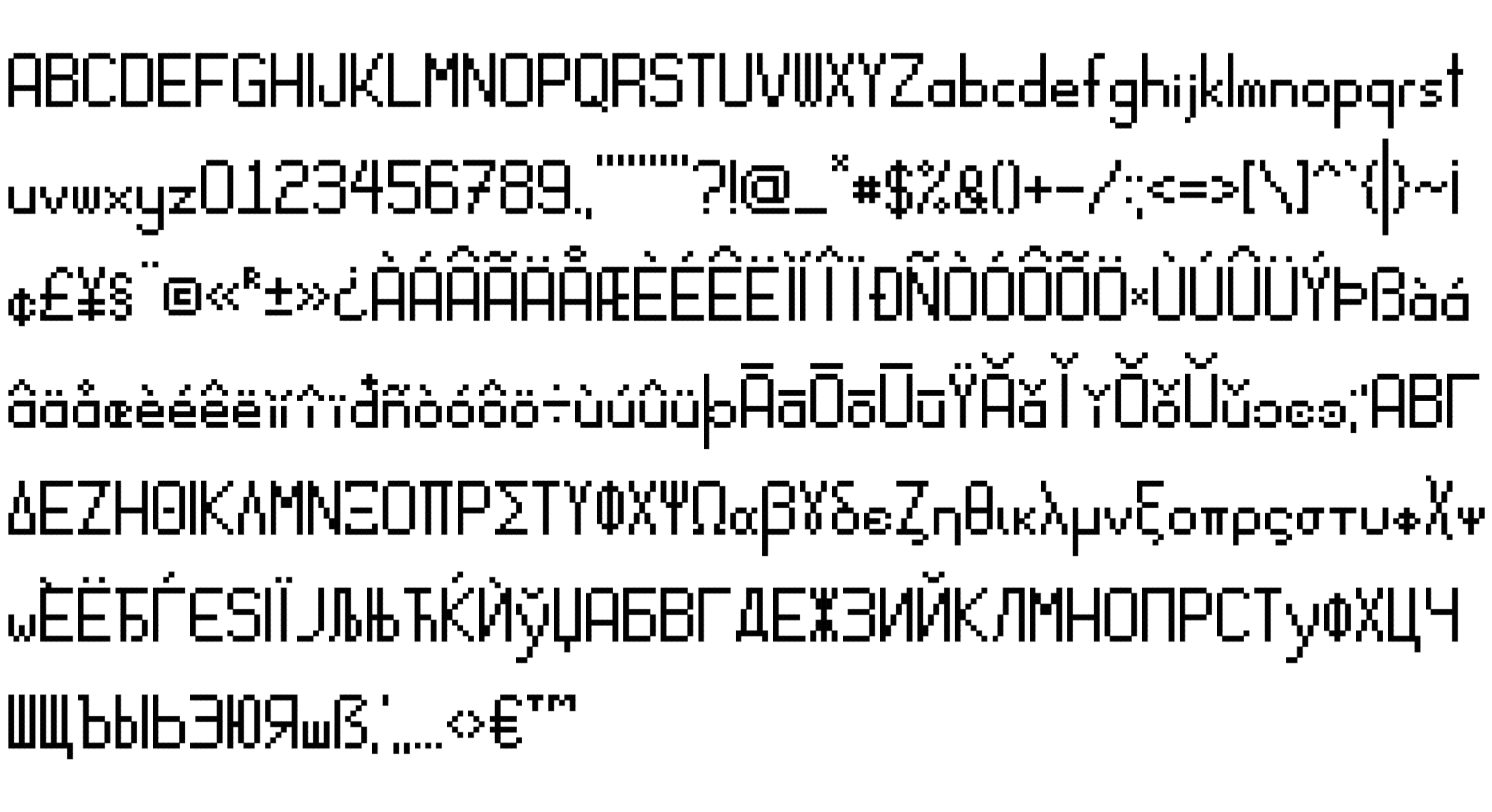 PikselRîformd font image