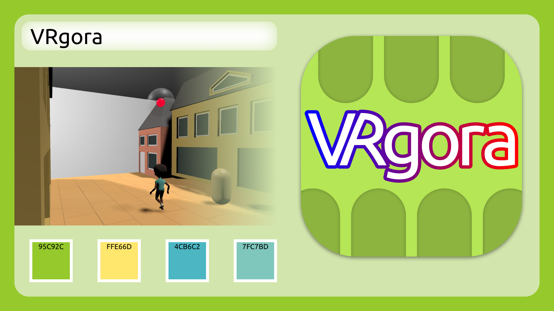 overview image of VRgora brand elements